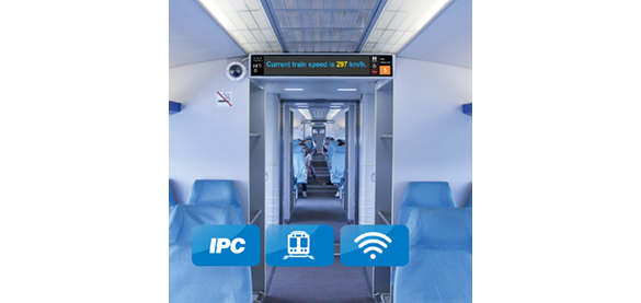 LCD Onboard Travel Information Display over gangway