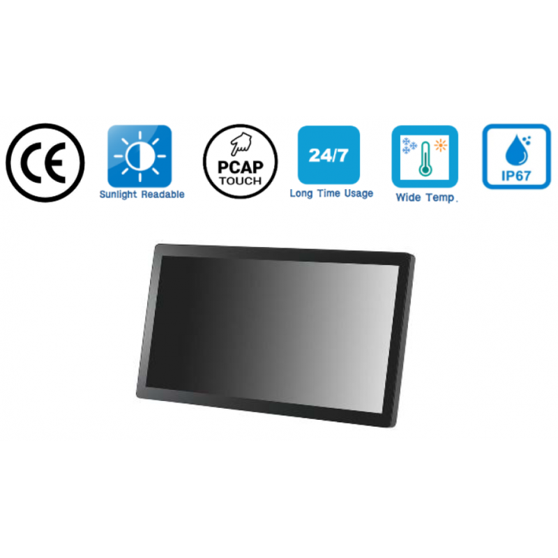 10.1 inch IP67 Touch PC LCD Monitor CE by SEC