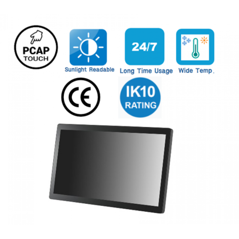 10.1 inch sunlight readable wide temperature LCD monitor by SEC