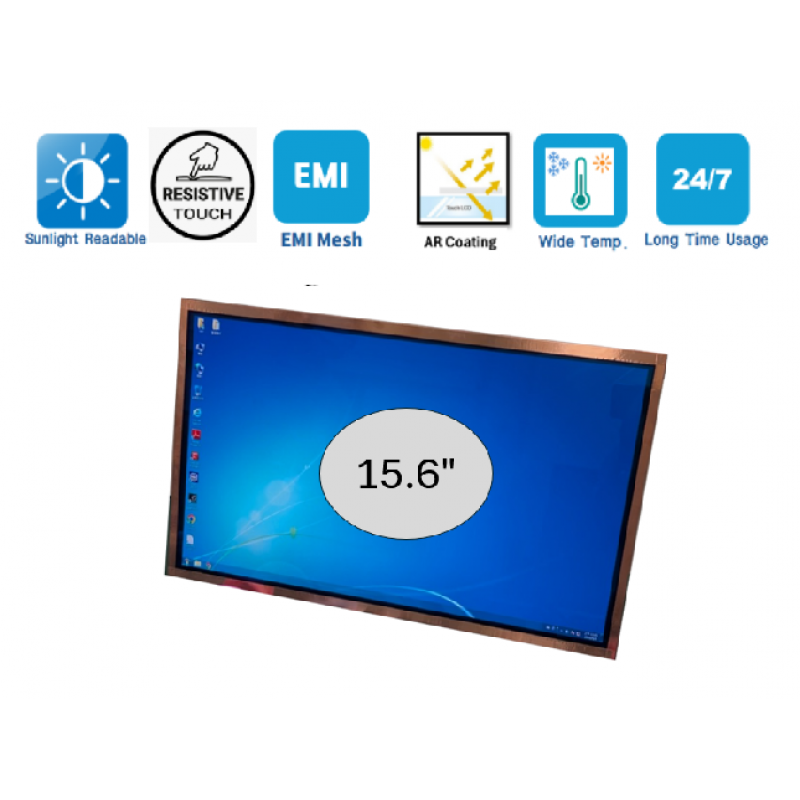 15.6 inch EMI and Touch LCD Module by SEC
