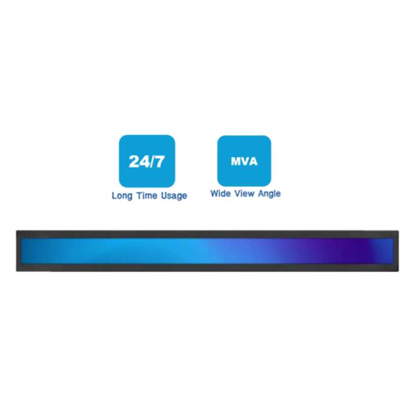 34.6 inch Shelf Stretched LCD Display by SEC
