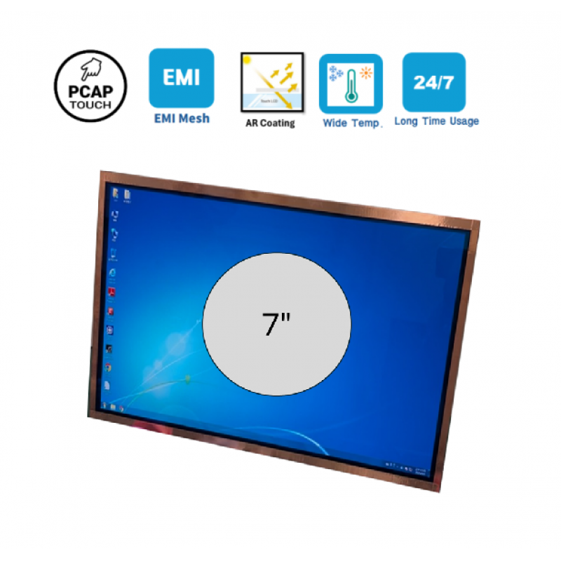 7.0 inch EMI and Touch LCD Module by SEC
