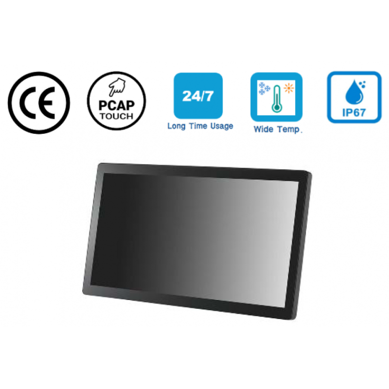 7 inch IP67 Touch PC LCD Monitor CE by SEC